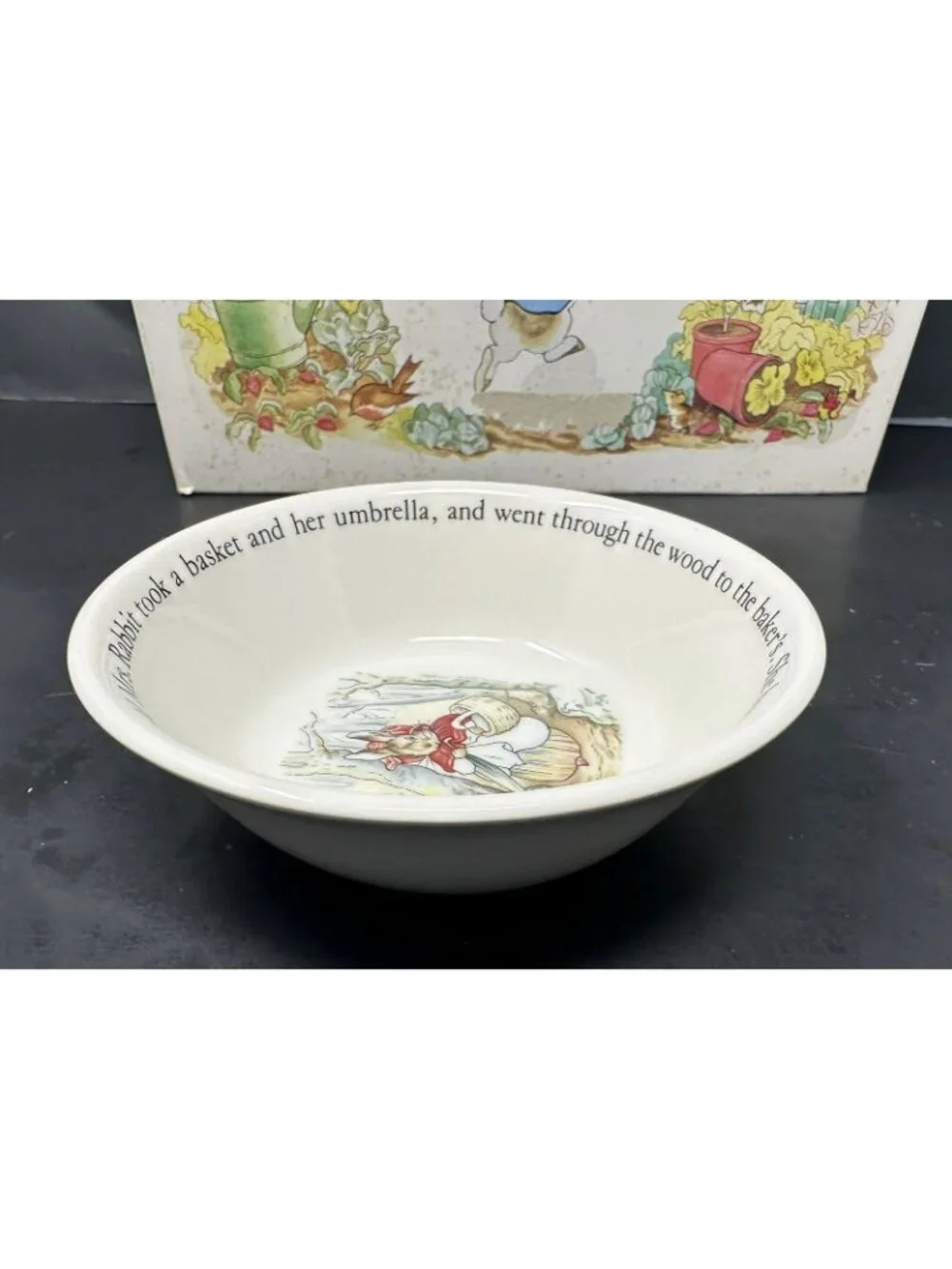 WEDGWOOD PETER RABBIT 3 PC NURSERY SET w/Box Plate Oatmeal Mug Beatrix Potter